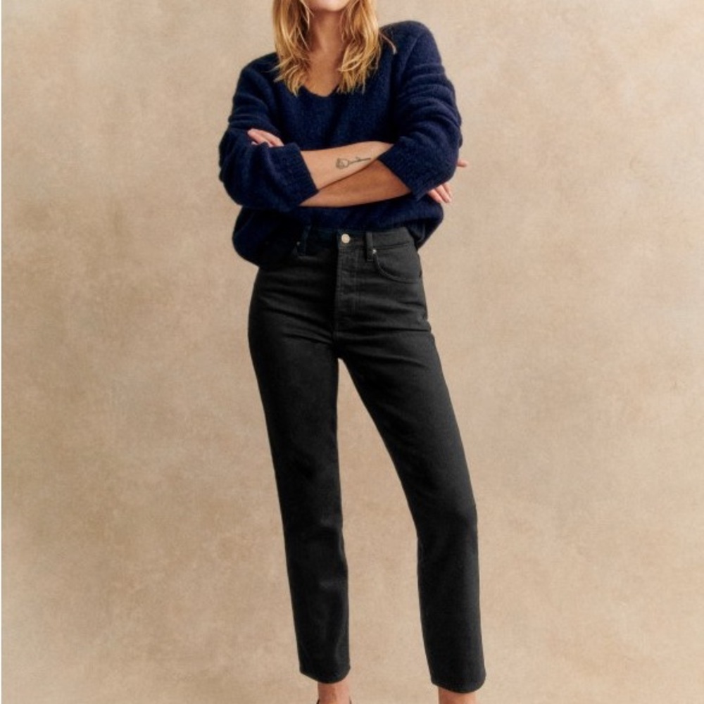 Sezane Brut Sexy Jeans in Black